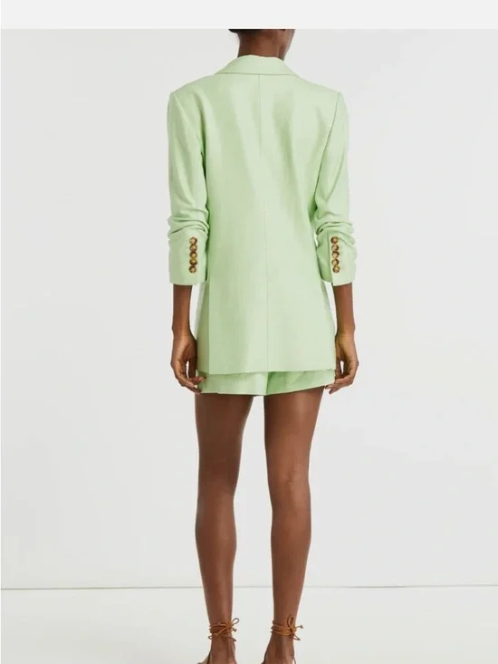 Veronica  Beard Rupert Dickey Jacket - Pistachio Size 4 new sample line no tags - Picture 3 of 5